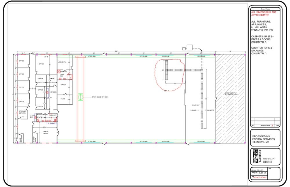 Functional +/-18,000+ SQ FT Shop on 3.11 Acres in Glendive, MT: 123 W Oregon Ln, Glendive, MT 59330